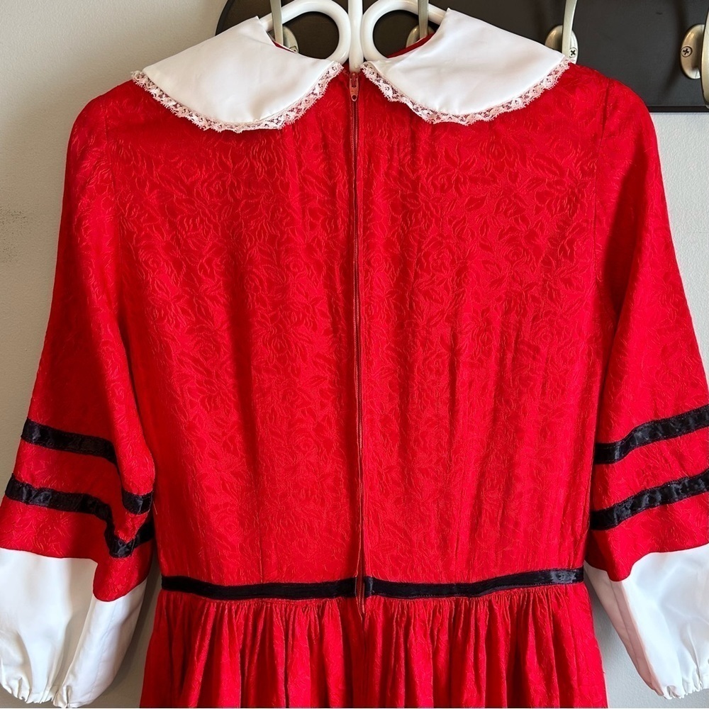 Vintage 80s Handmade Victorian Civil War Era Dress and Accessories Womens Size S - Picture 14 of 16